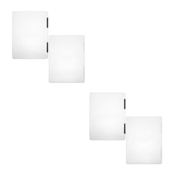 FRCOLOR 4 pcs Document Box Storage Paper Box Project Case Paper Storage Box Exam Paper Storage Box Project Case Document Organizer Box Portable File Organizer