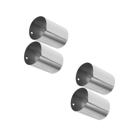 FRCOLOR 4 pcs  End Closure Handrail Finish Metal Stair End Cap Handrail End Terminator Handrail End Plug Stair End Caps Handrail Cover Cap