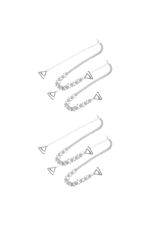 4 pcs Rhinestone Bra Straps Ladies Bra Straps Wedding Dress Clothing Accessories