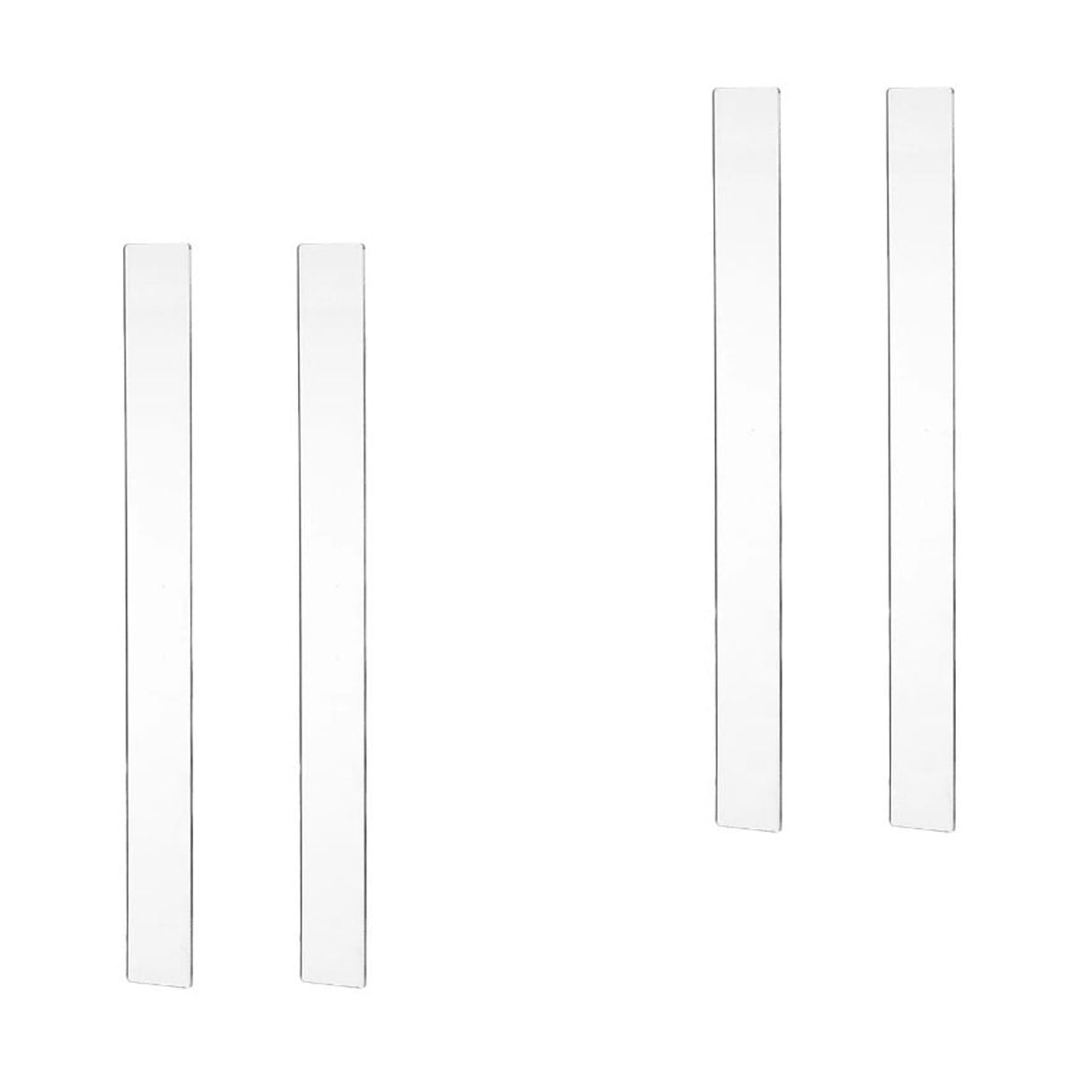 Pallet Guide Ruler FRCOLOR 4 pcs Rolling Pin Guide Stick Rulers Measuring Dough Thickness ...