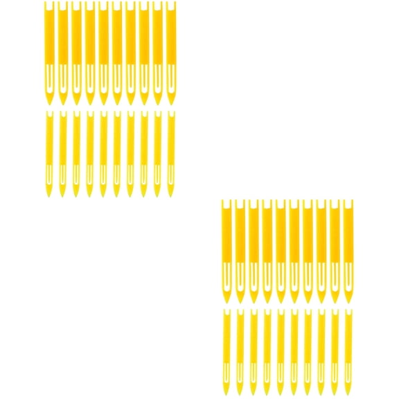 FRCOLOR 40 PCS  Repair Needle Plastic Sewing Accessories Knitting Tool Fishing Net Shuttle
