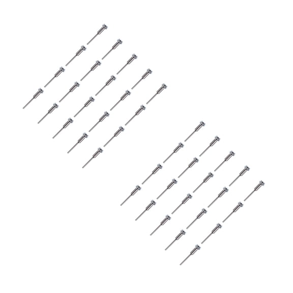 FRCOLOR 40 Pcs 1 Bag Professional Simple Fixing Rods Clamping Rods Mandrels (Silver)