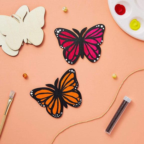 FRCOLOR  40 Pcs DIY Crafts Hanging Decors Paint Aesthetic Decoration