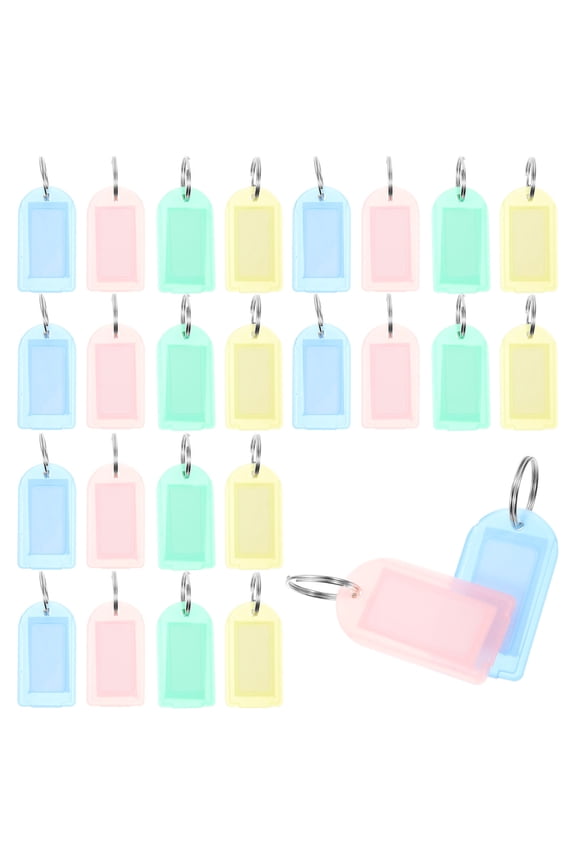 40 Pcs Rings Duty Key Card Marking Travel 6.00X2.30X0.30CM