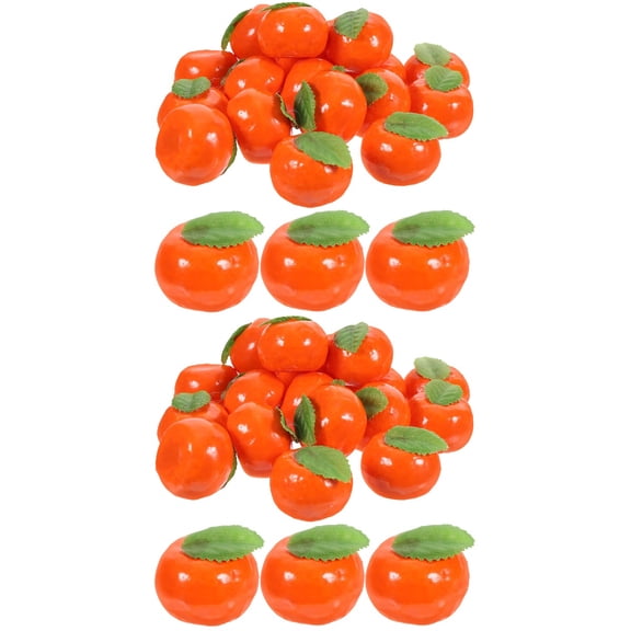 FRCOLOR 40 pcs Artificial Oranges Lifelike Oranges Model Fruits Decorations Kitchen Table Display Props