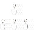 thumbnail image 1 of FRCOLOR 40 pcs Clear Key Chains Shaped Key Rings Acrylic Blank Photo Frame Key Chains for Women Men, 1 of 8