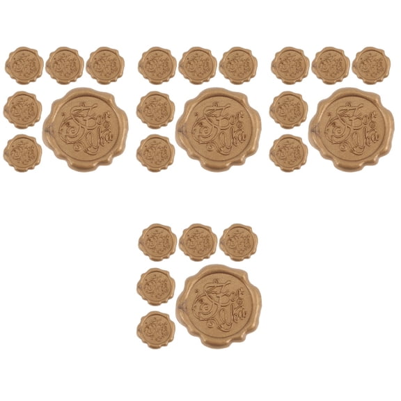 FRCOLOR 40 pcs Envelope Sticker Wax Seal Sticker Wedding Stamp Invitations Card Sealer