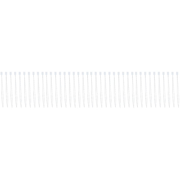 WRISTBIQUE  White Steel Beading Needle Threaders, Portable DIY Craft Accessory, 40Pcs