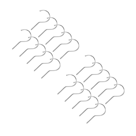 FRCOLOR 40 pcs Pants Hangers Screw Hooks Space-Saving Closet Organizer for Clothes Universal Hanger Hooks for Skirts and Jeans and Thickened Design