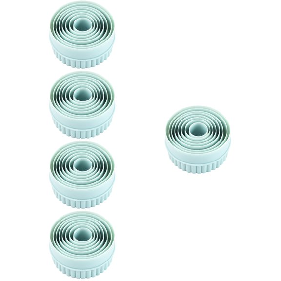 LABSERRON 40 Sky-Blue Plastic Biscuit Molds for Cookies and Dumplings