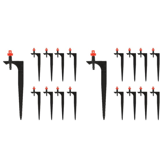 TAILTOSS  Spike Misting Nozzle Black Plastic for Garden Irrigation 40Pcs