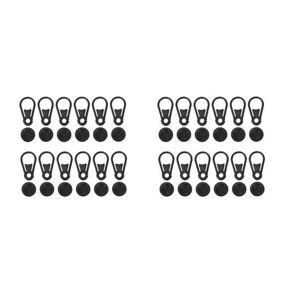 FRCOLOR 40 pcs Tarp Grabbers Tarp Clips Movable Snaps Clip for Outdoor Camping Tent