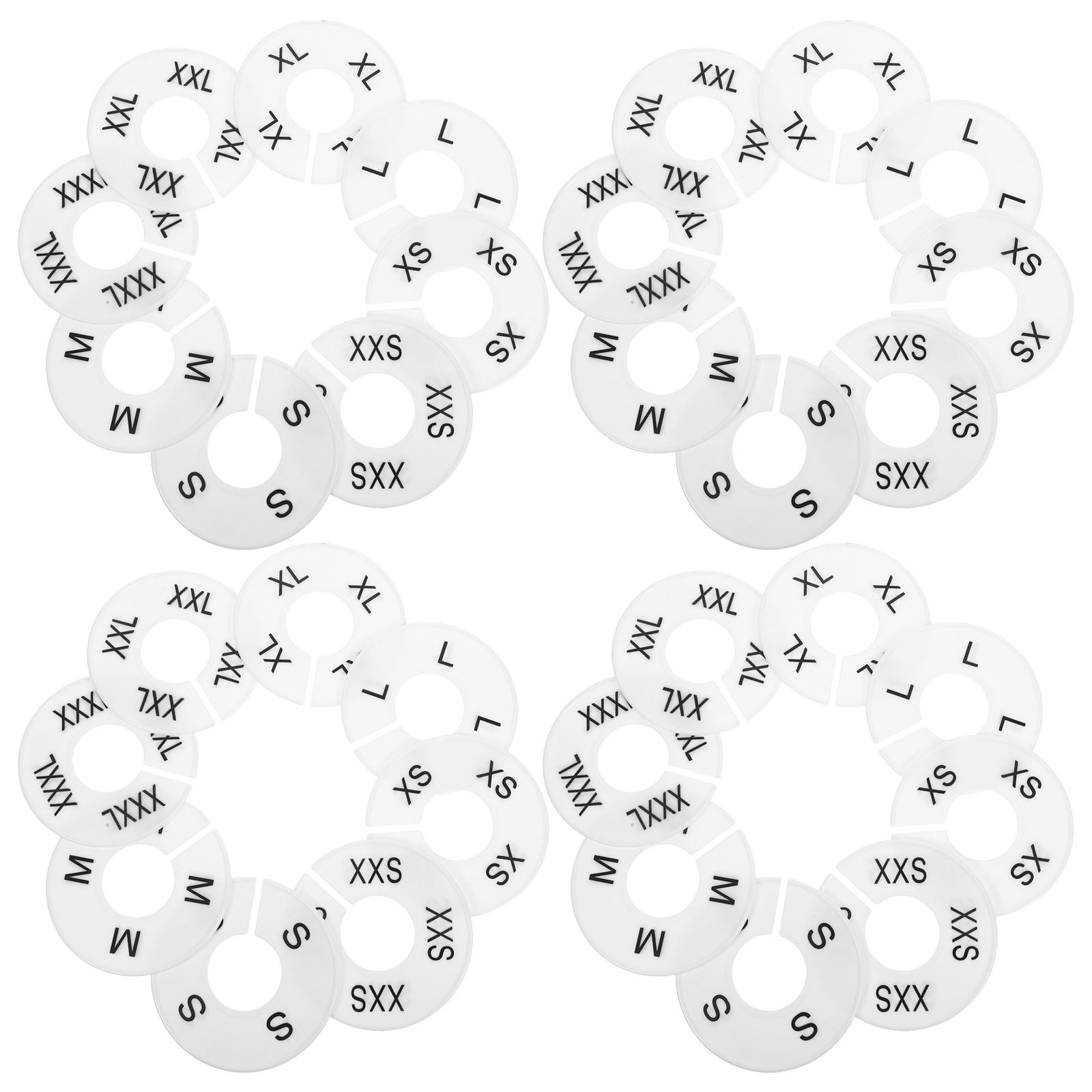 FRCOLOR 40pcs Round Closet Size Closet Rack Dividers for Wardrobe ...