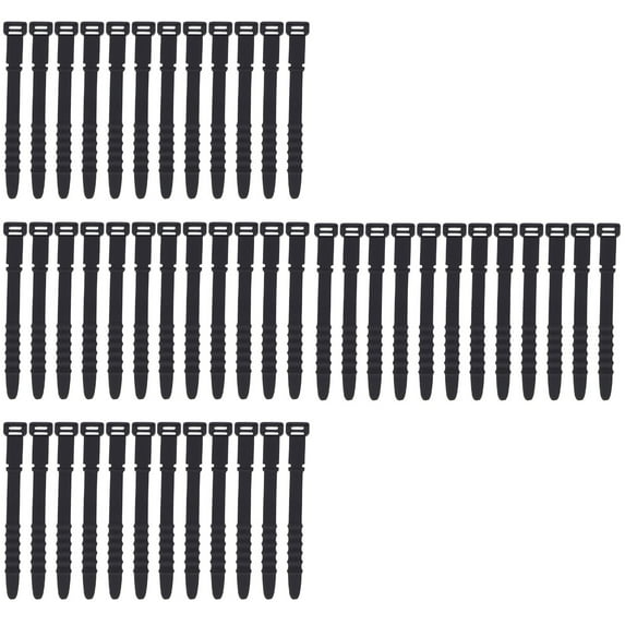 FRCOLOR 48 pcs  Silicone Cable Winders Cord Organizer Headphone Cable Cord Keepers