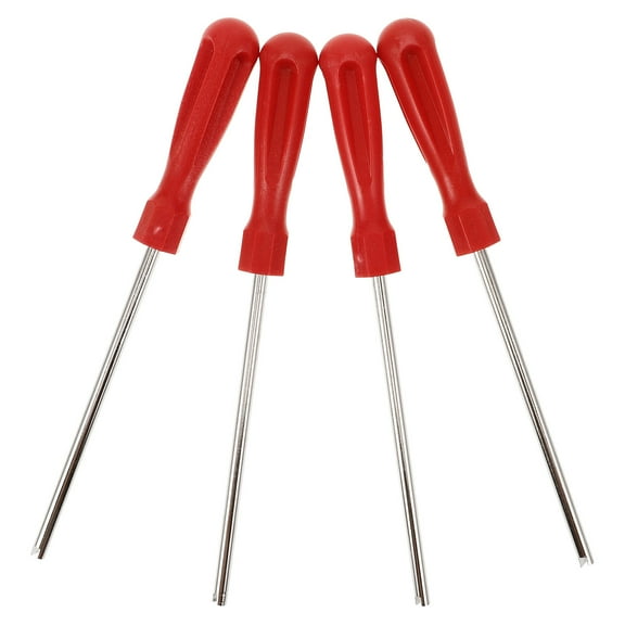 FRCOLOR 4PCS Valve Core Remover Professional Valve Stem Removal Tool Automotive and Bicycle Tire Repairs Tool Lightweight and Convenient Valve Core Tools