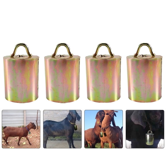 HORIALENCE Crisp Sound Bell 4Pcs 4.3X2.6In For Animals