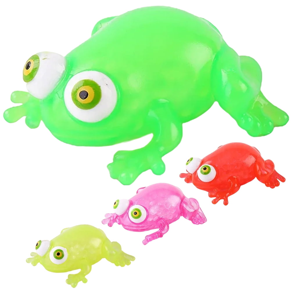 FRCOLOR 4Pcs Frog Shaped Toy Lovely Squeeze Toy Party Relaxing