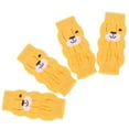 thumbnail image 1 of FRCOLOR Dog Knee Protectors Dog Leg Socks Yellow Cotton Cold Protection Winter Weather 4Pcs, 1 of 8