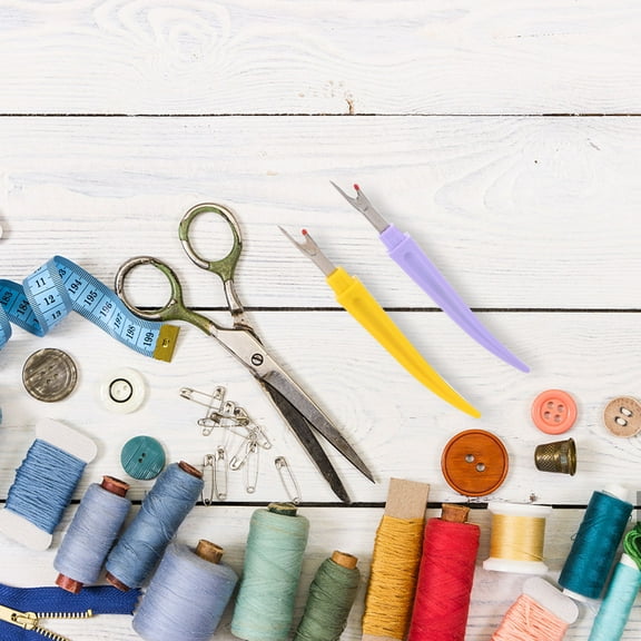 PAMINGONO Stitch Unpicker Tool Dark Purple 4Pcs Metal