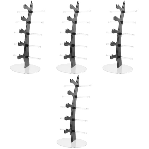 FRCOLOR 4pcs Acrylic Glasses Stand Riser Display Stand Sunglasses Organizer Sunglasses Holder Rack