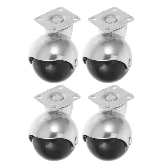 FRCOLOR 4pcs Ball Caster Wheels Swivel Furniture Casters Coffee Tables Small Wheels 360 Degree For Furniture Legs