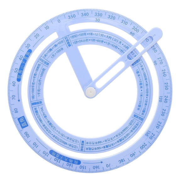 FRCOLOR 4-Pack Circle Protractors Engraved Angle Measuring Rulers for Precision , Woodworking, Drafting and Small Scale Projects