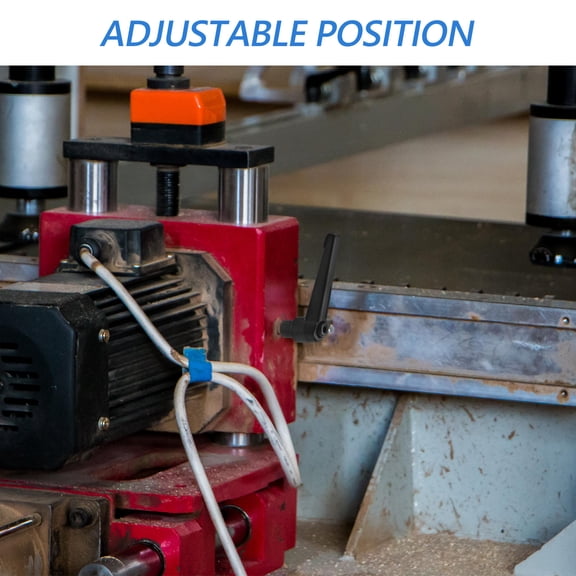 FRCOLOR 4pcs Clamping Lever Handles M8 63mm Threaded Male Adjustable Quick Release Ratchet Push Button Bolt Knobs Industrial Hardware