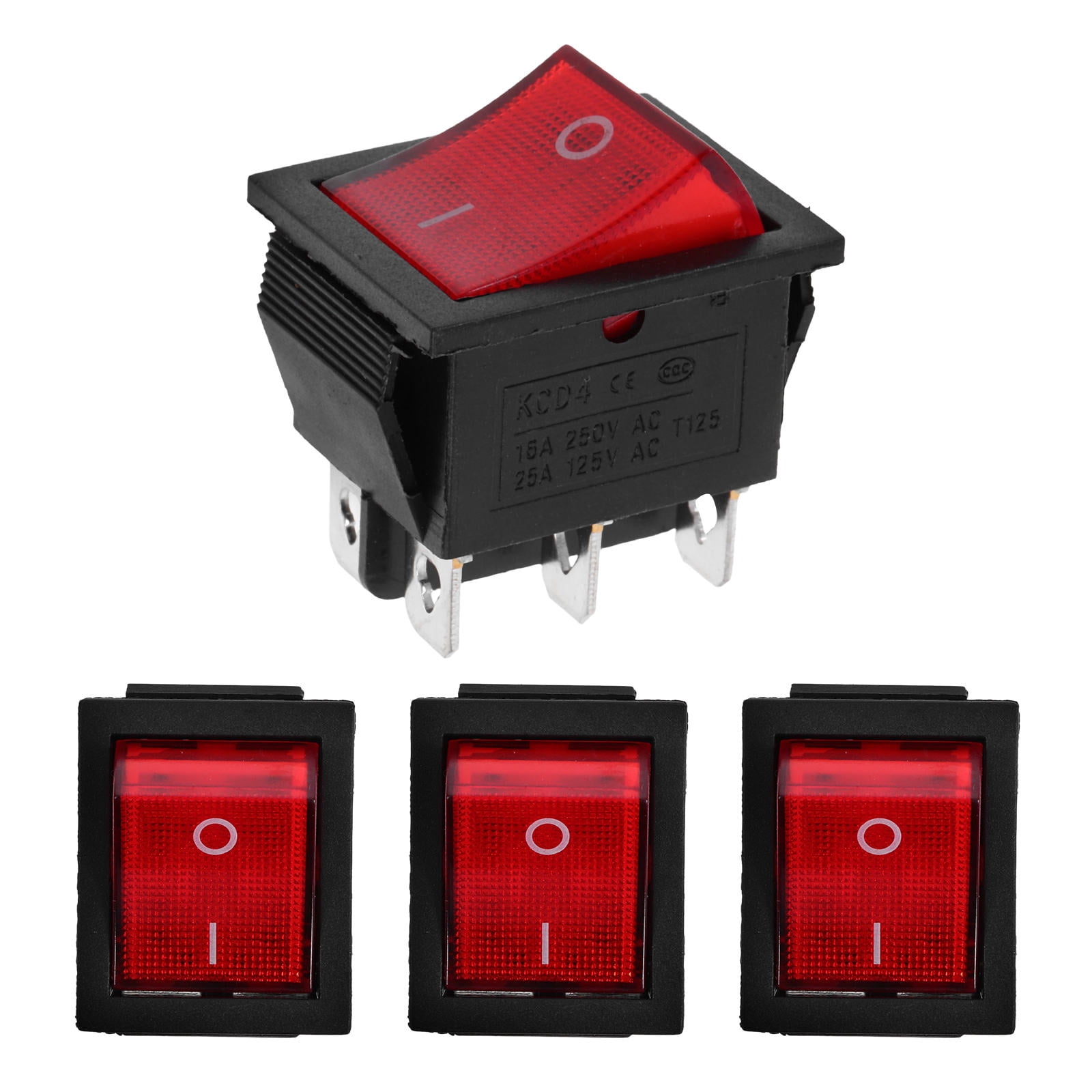 FRCOLOR 4pcs Durable Engine Rocker Switch Motor Generator Switch Toggle ...