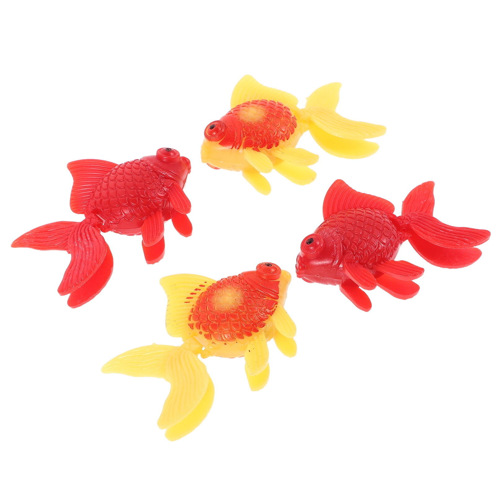 View of FRCOLOR 4pcs Floating Plastic Fish Realistic Aquarium Figurine ...