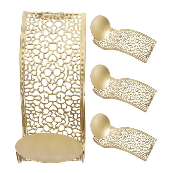 FRCOLOR 4pcs Hollow out Wall Mounted Wall Candle Sconce Holder Pillar Candle Sconces Holder