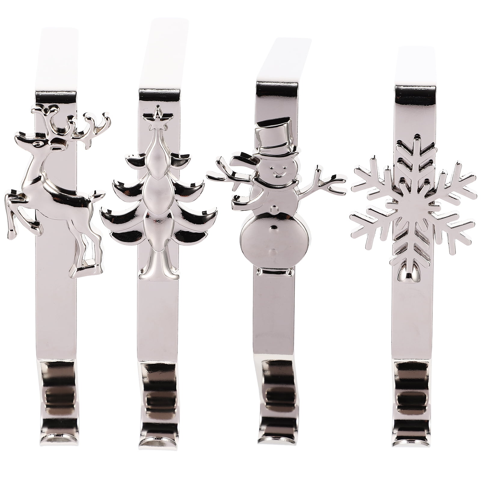 FRCOLOR 4pcs Iron Art Christmas Fireplace Hooks Stocking Hooks Garlands