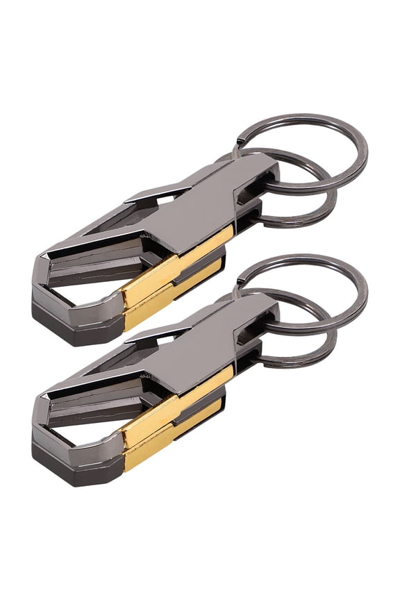 Key Chains for Cars Zinc Alloy 4Pcs Gun Black for Car Enthusiast 11.8X4.0X1.0In