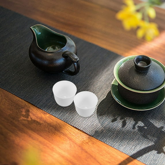 FRCOLOR 4pcs Mini Ceramic Tea Cups Ceramic Tea Cup Tea Cup Tea Tasting Cup Ceramic Drinking Cup Retro Cup Ceramic Tea Ware Ceramic Cup