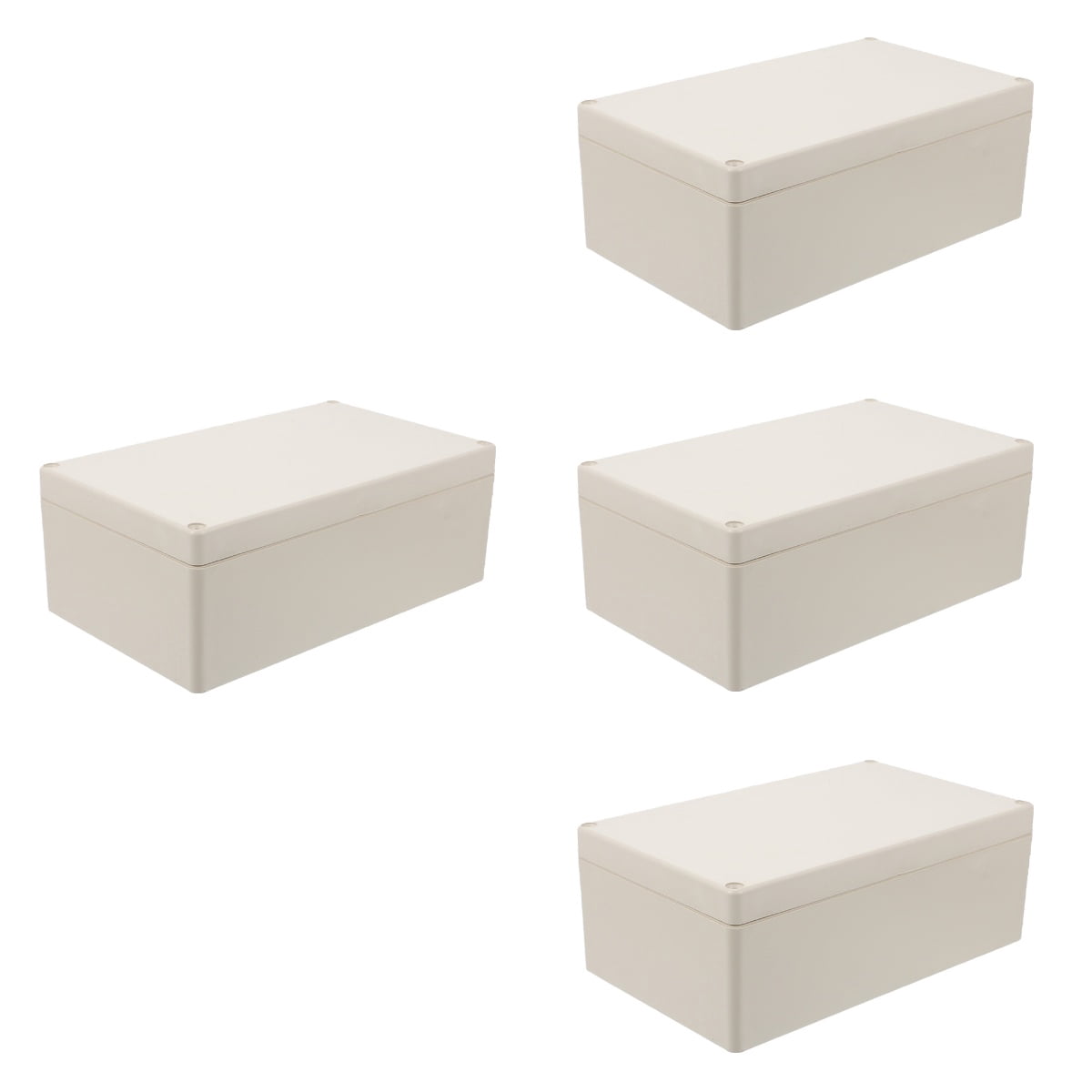 FRCOLOR 4pcs Outdoor Electrical Junction Waterproof Box Junction Box Weatherproof Connection Box