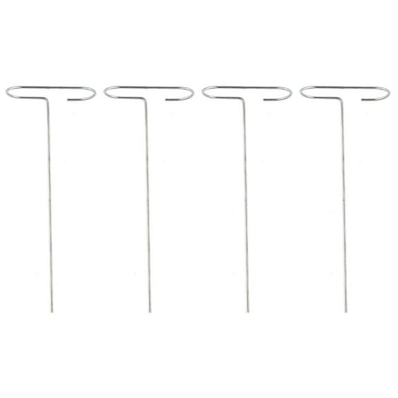WRISTBIQUE Vine Climbing Support Plant Support Stakes Silver Stainless Steel 4Pcs