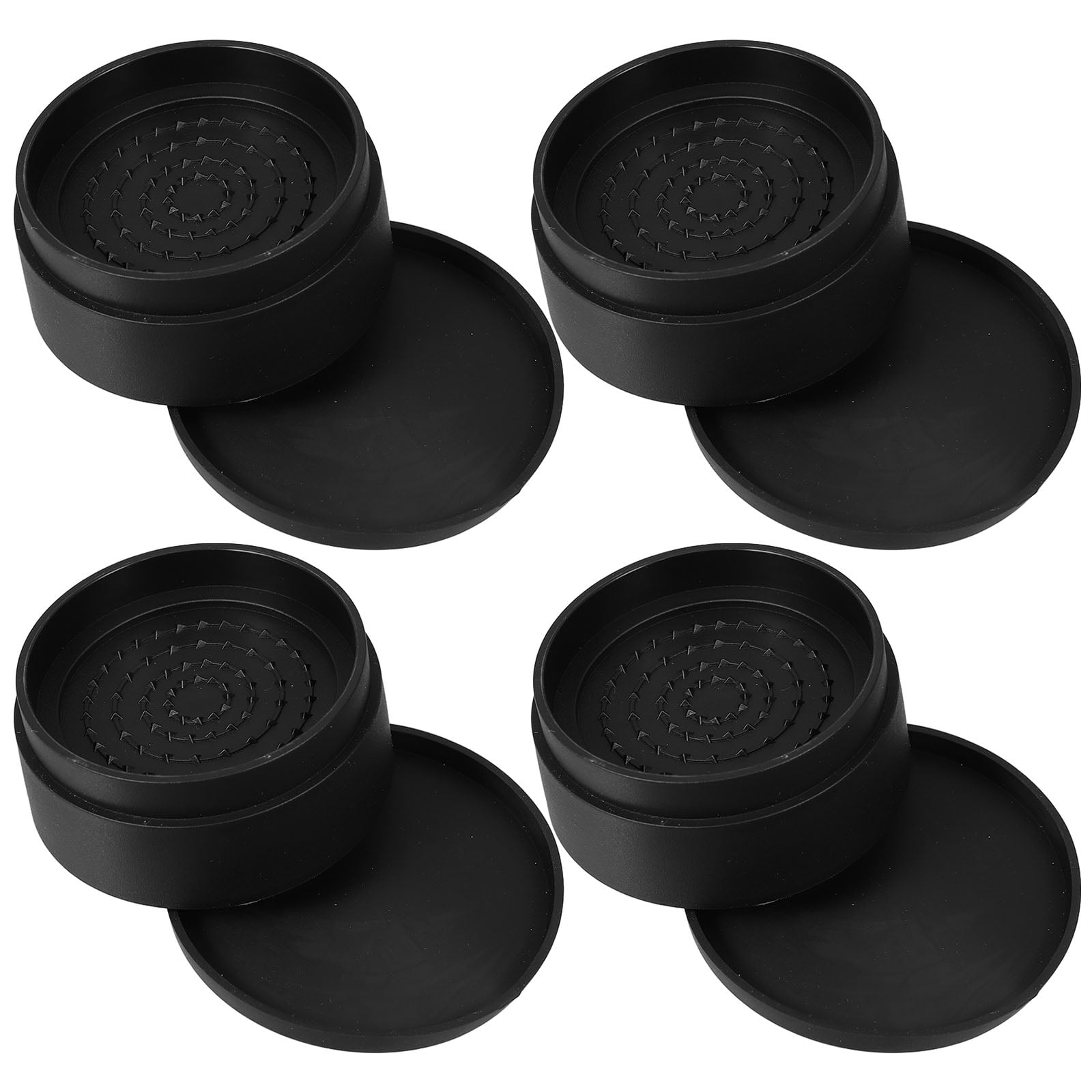FRCOLOR 4pcs Stackable Rubber Furniture Risers For Bed Chair Height ...
