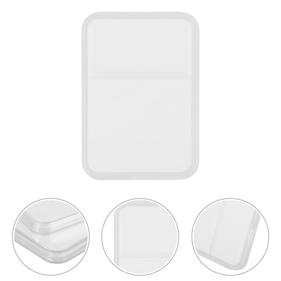 FRCOLOR 4pcs Stamp Album Box Clear Stamps Display Storage Transparent Plastic Box Set