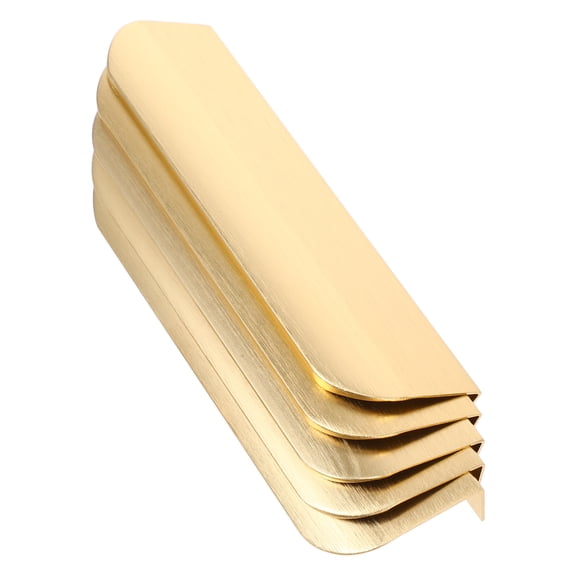 FRCOLOR 5PCS Finger Pulls for Cabinets Center Tab Cabinet Handle Edge Pulls Concealed Handles for Kitchen Drawer