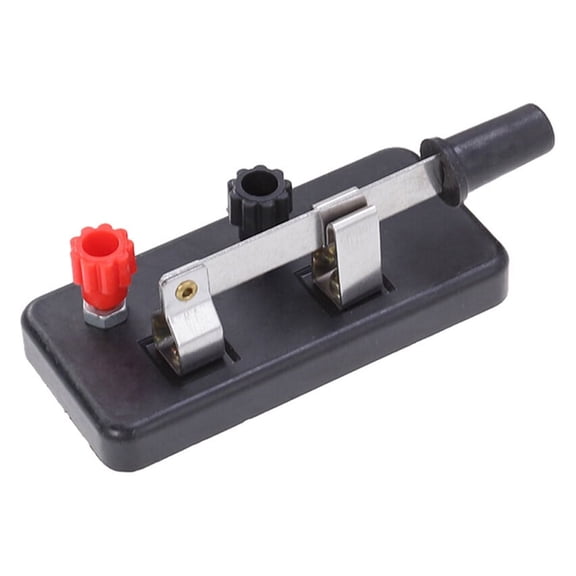 LABSERRON 5Pcs Black 36V Spst Single-Pole Single-Throw Switch for Physical Experiment Control