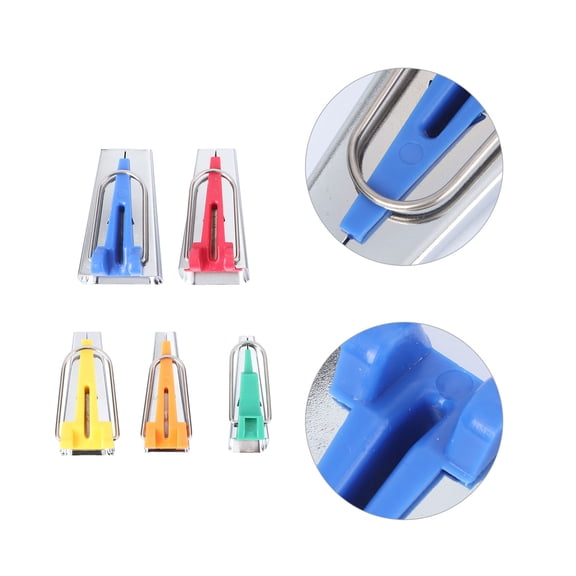 LABSERRON Sewing Hemming Tool Binding Tape Maker Metal 5PCS