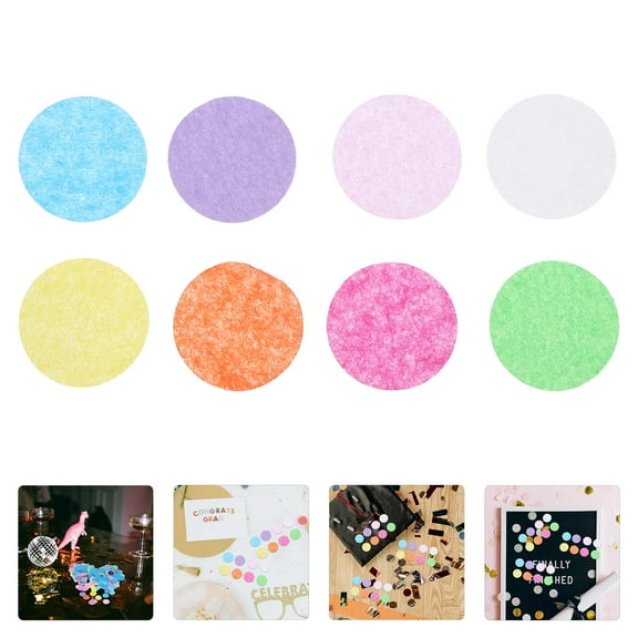 FRCOLOR 5 Packs Multicolor Tissue Paper Confetti for Birthday Wedding Table Decorations and Craft Projects Round Paper Confetti