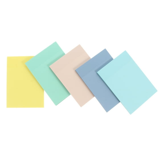 FRCOLOR  5 Pcs Adhesive Memo Pads Writing Large Notes Transparent Sticky Student