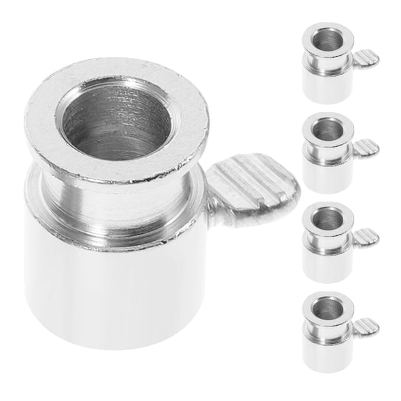 WASHWEPE BBQ Fork Silver Grilling Outdoor Parties 5Pcs 1.4X0.8X0.8in