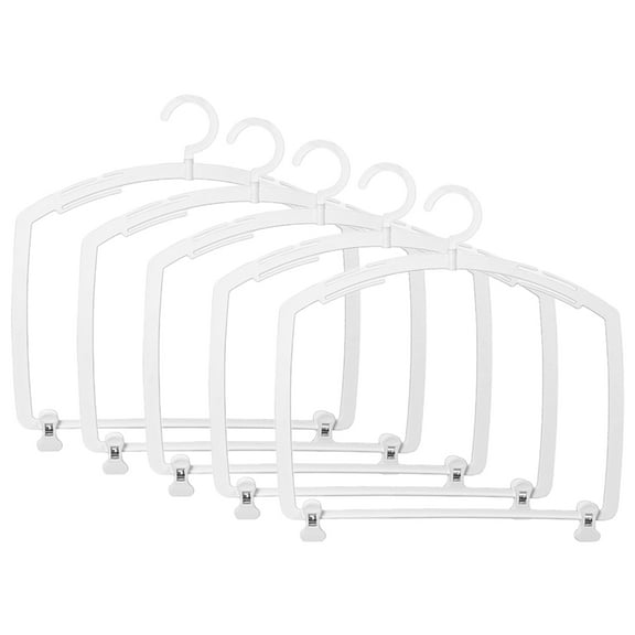 FRCOLOR 5 Pcs Briefs Hanging Organizer Shape Hangers Women Bikinis Women's Travel White