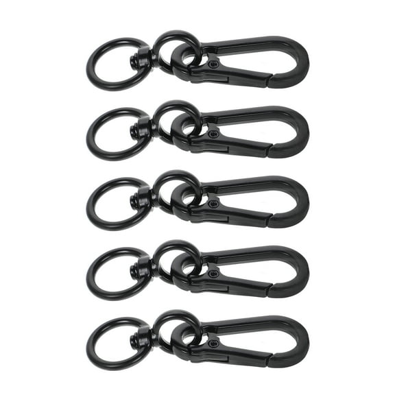 FRCOLOR 5 Pcs Carabiner Logo Pole Sign Handcuff Adjustable Training Stand Toys Dryer Black