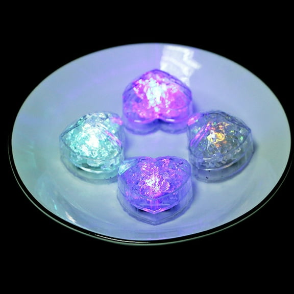 FRCOLOR  5 Pcs Cutouts Fancy Ice Cube Molds Love LED Light Cubes Miss