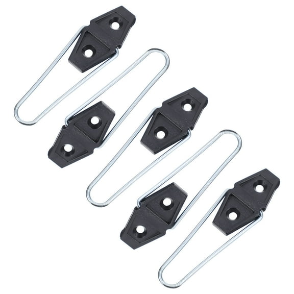 FRCOLOR 5 Pcs Hooks Picture Hanging Frame Stand Photo Frame Back Brace 9.5X2.8CM Black