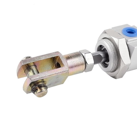 FRCOLOR 5 Pcs Industrial Quick Fittings Air Cylinder Rod Clevis Chrome Accessory Joint Connector Silver