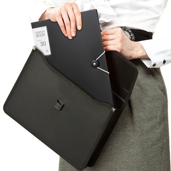FRCOLOR 5 Pcs Presentation Binder Clear Insert Sleeves Document Organizer Paper File Holder Portfolio Book with Stickers