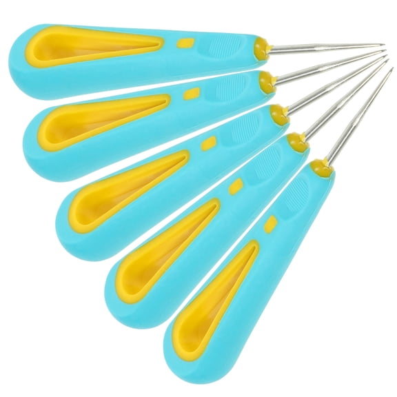 LABSERRON 5-Piece Sky Sewing Awl Set with Handle, ABS Steel for Home Shoe Repair and Crafting Tools
